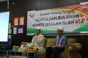 Ketua Ummi Maktum Voice berbagi motifasi dengan keluarga besar ASA Islamic School