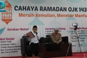 CAHAYA RAMADHAN OTORITAS JASA KEUANGAN (OJK) 1439 H, WAKAF AL-QURAN BRAILLE