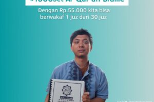 Program 1000 Set Al-Qur’an Braille Ramdhan 1443 H Bersama LSM Ummi Maktum Voice