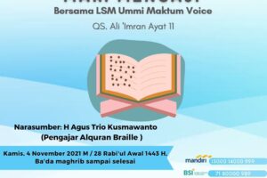 Mari Mengaji Bersama LSM Ummi Maktum Voice dan 102,7 MQ FM