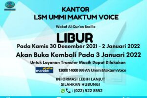 Semangat Baru Dalam Menyambut Tahun Baru 2022 Bersama LSM Ummi Maktum Voice
