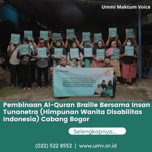 pembinaan alquran braille insan tunanetra HWDI