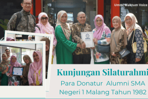 Kunjungan Silaturahmi Alumni SMA Negeri 1 Malang Tahun 1982