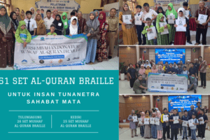 Pendistribusian Al-Quran Braille untuk Insan Tunanetra Sahabat Mata