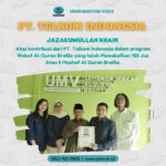 Sinergi Kebaikan Bersama PT. Telkom Indonesia Dalam Program Wakaf Al Quran Braille