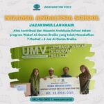 Sinergi Kebaikan Bersama Nizamia Andalusia School dalam Program Wakaf Al-Qur’an Braille